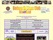 Tablet Screenshot of bedworthlionsclub.co.uk
